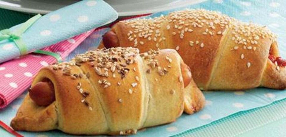 Skønne pølsehorn