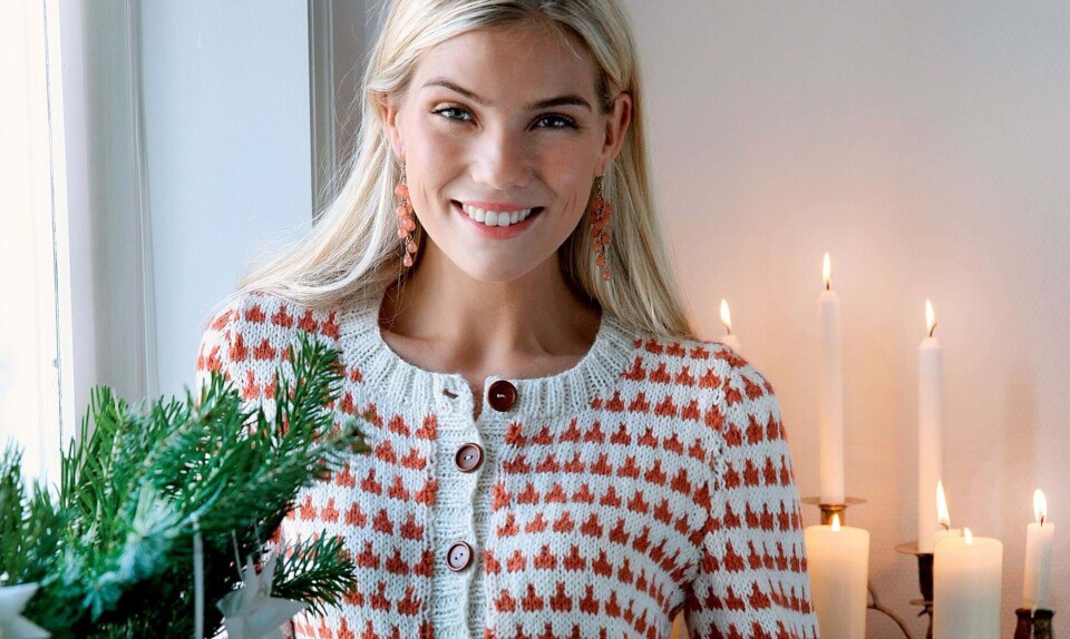 Strik en smuk juletrøje med mønster fra Hendes Verden