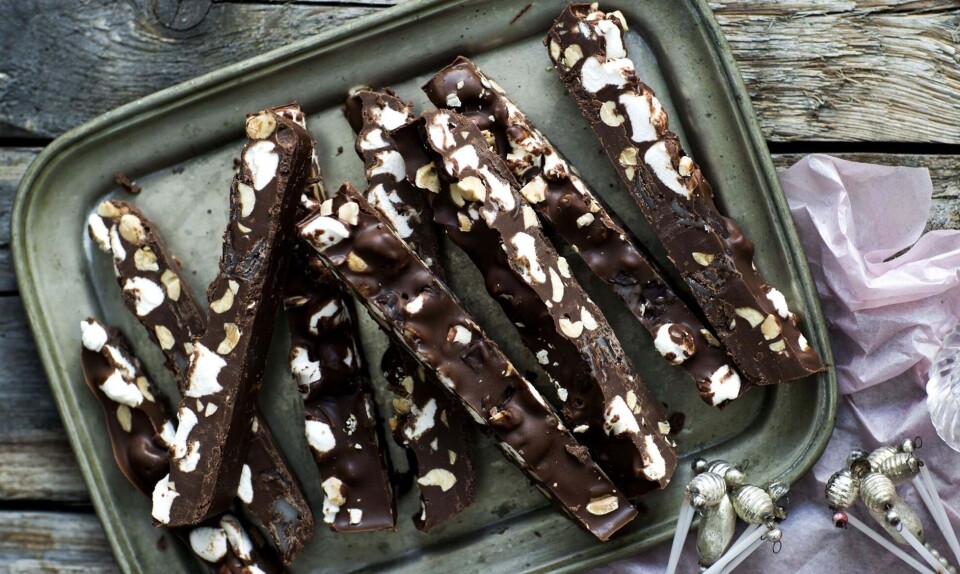 Skøn konfekt med mint: Rocky road med After Eight