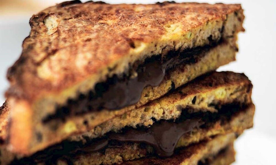 French toast med nutella
