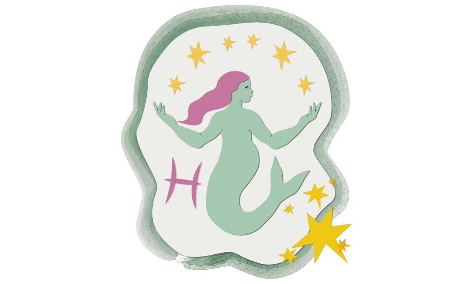 Horoskop fisk illustration