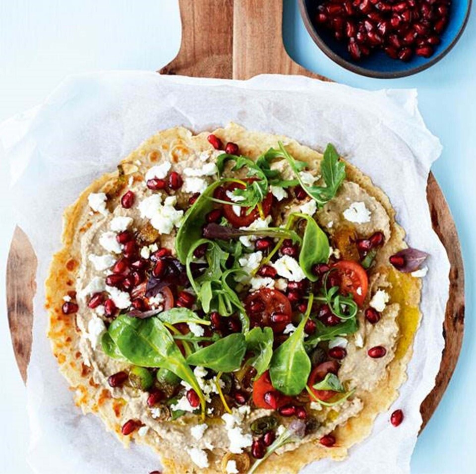Madpandekager med hummus