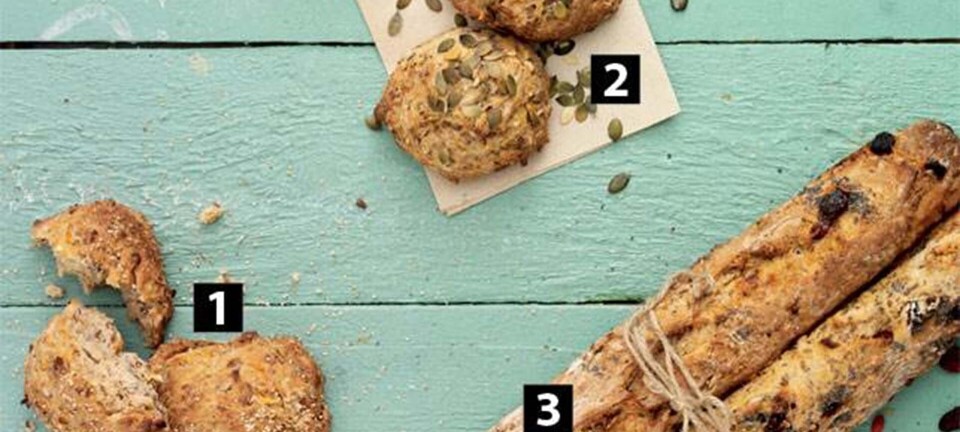 1 sund dej - 3 lækre brød og boller