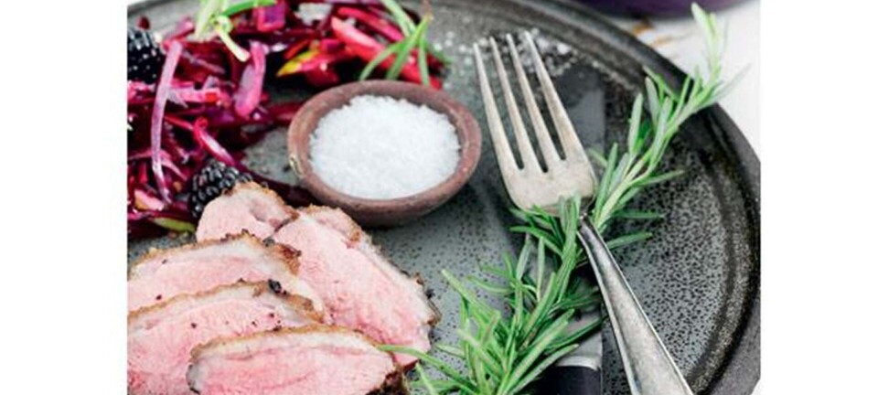 Andebryst & rødkålssalat