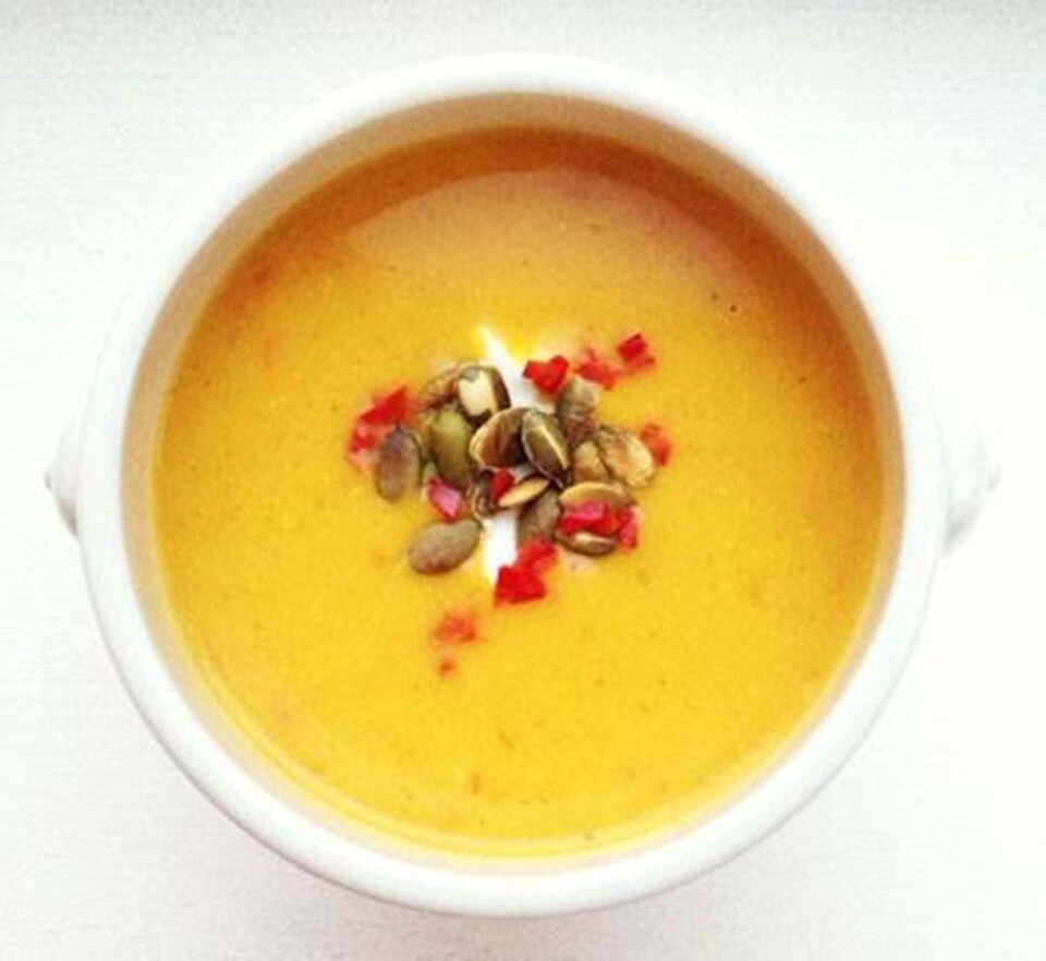 Krydret græskarsuppe fra Hjemmet