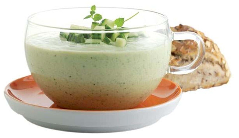 Opskrift på suppe med agurk og avocado (kold)