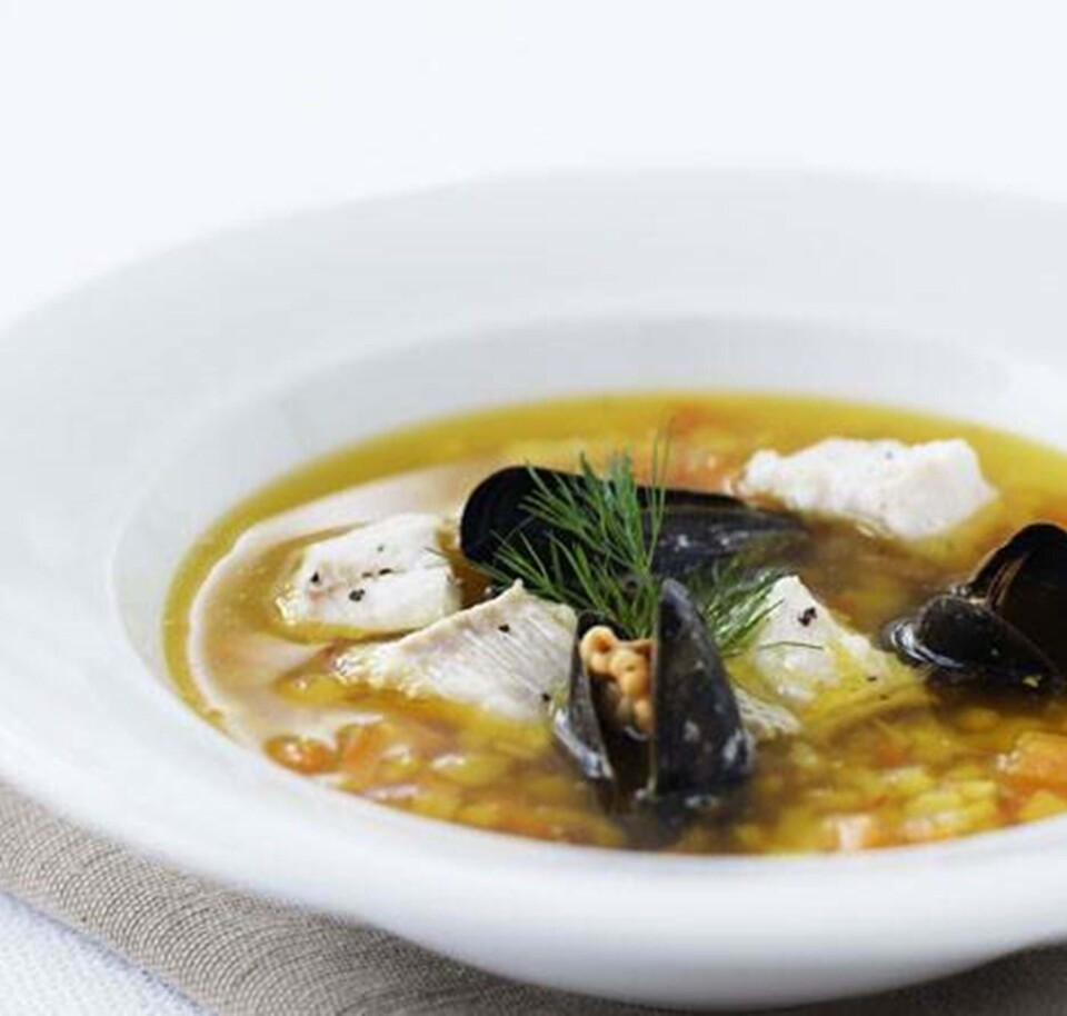 Fiskesuppe med jordskok