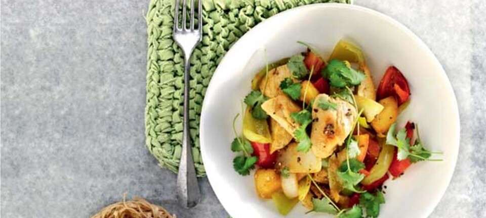 Aftensmad på ingen tid: Lynstegt kylling med æbler