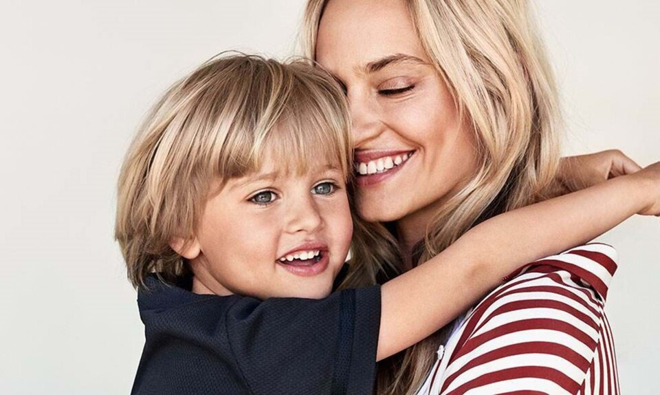 Model CHristel Winther blev ramt af angst, da hun blev mor.