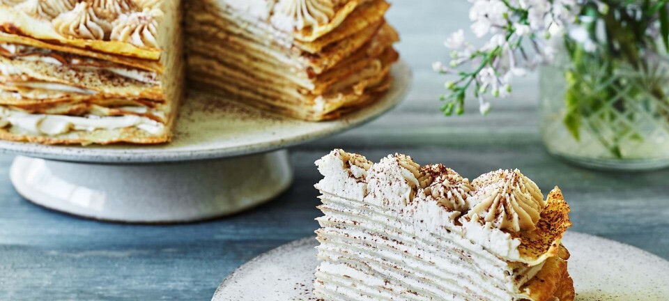 Tiramisu-pandekagelagkage