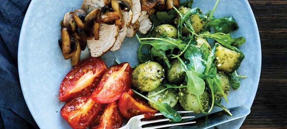 Svinemørbrad med pestokartofler