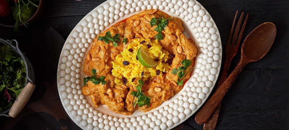 Indisk butter chicken med raita - vores bedste opskrift