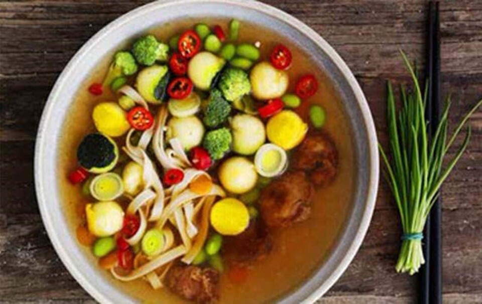 Misosuppe og mørbrad