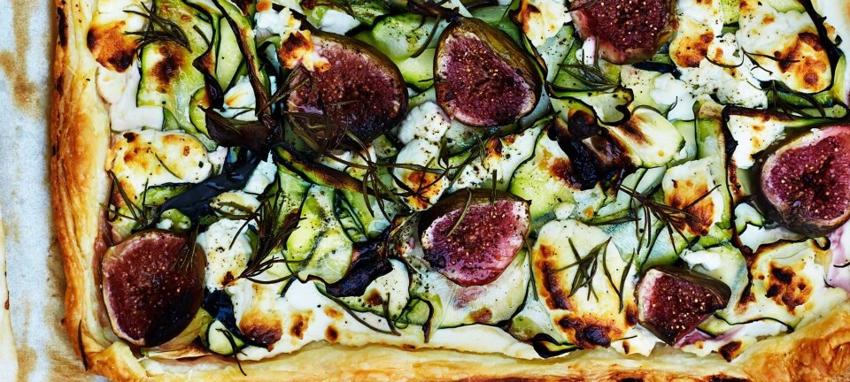 Skøn tærte med squash og friske figner