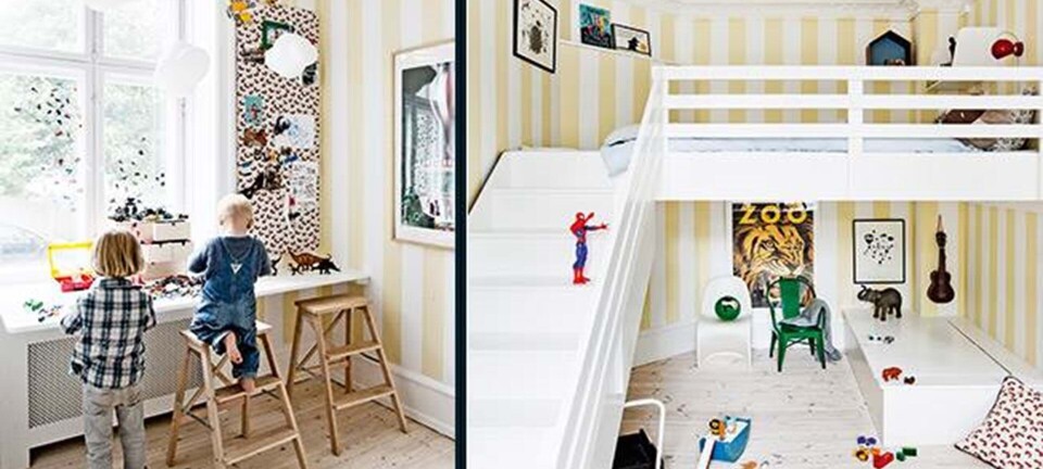 Børneværelse: To drenge - på to etager