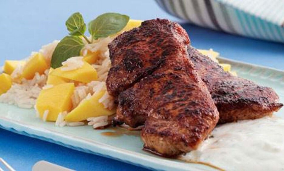 Tandoorikoteletter og myntedip