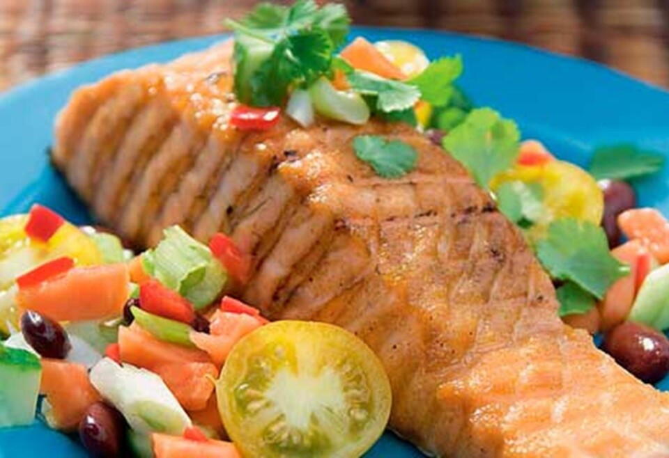 Laksefilet med salsa