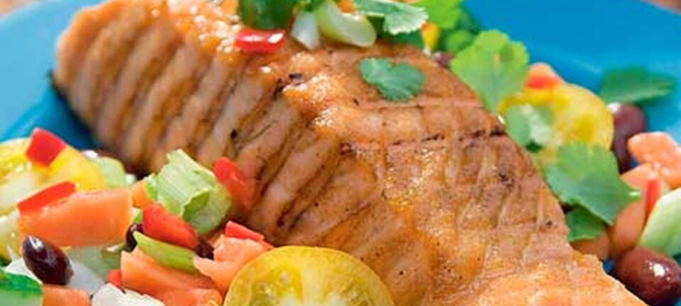 Laksefilet med salsa