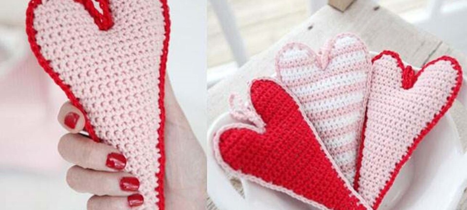Lav selv smukke hæklede julehjerter