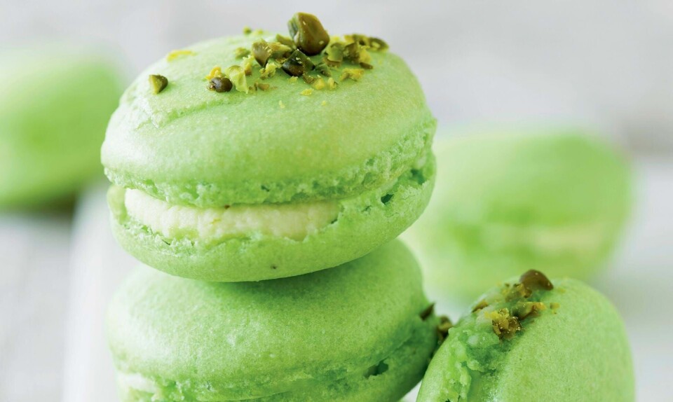 Macarons med lime