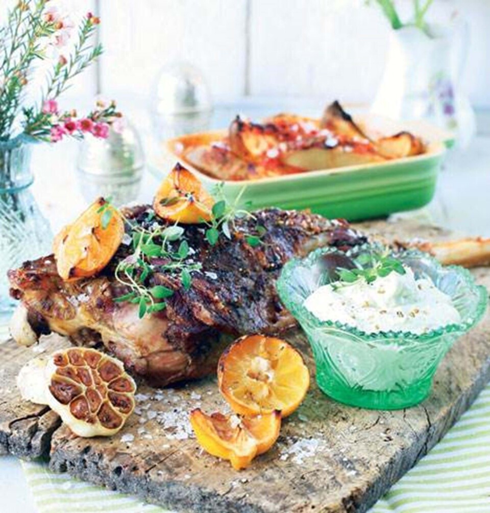 Lammesteg med fyld af tappenade