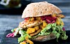 Mexiburger med kylling og mangosalsa