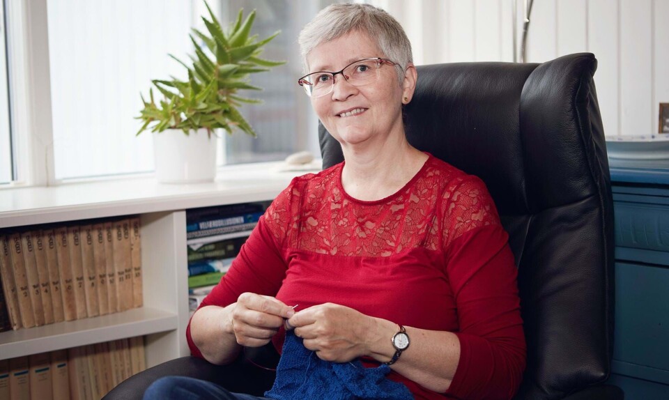 Dorte Hummelshøj Jakobsen strikke i blinde