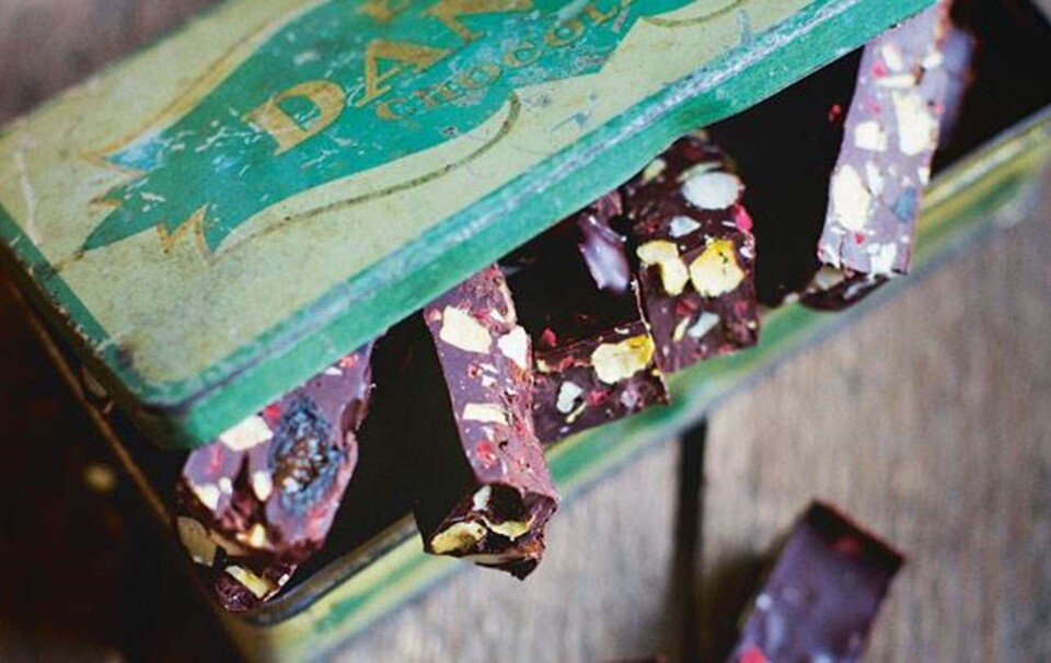 Konfekt med chokolade