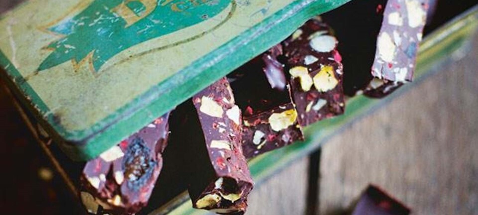 Rocky road med mørk chokolade