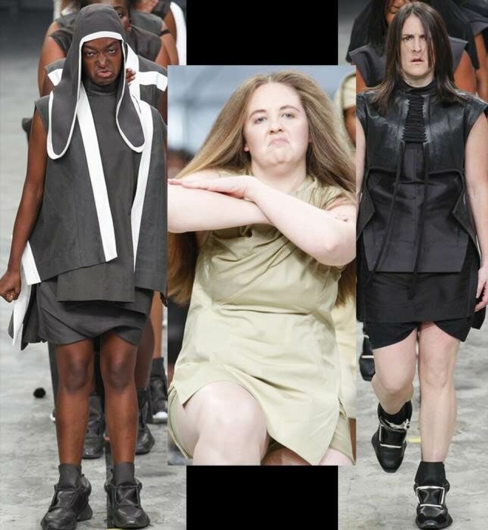 Rick Owens vælter catwalken i Paris