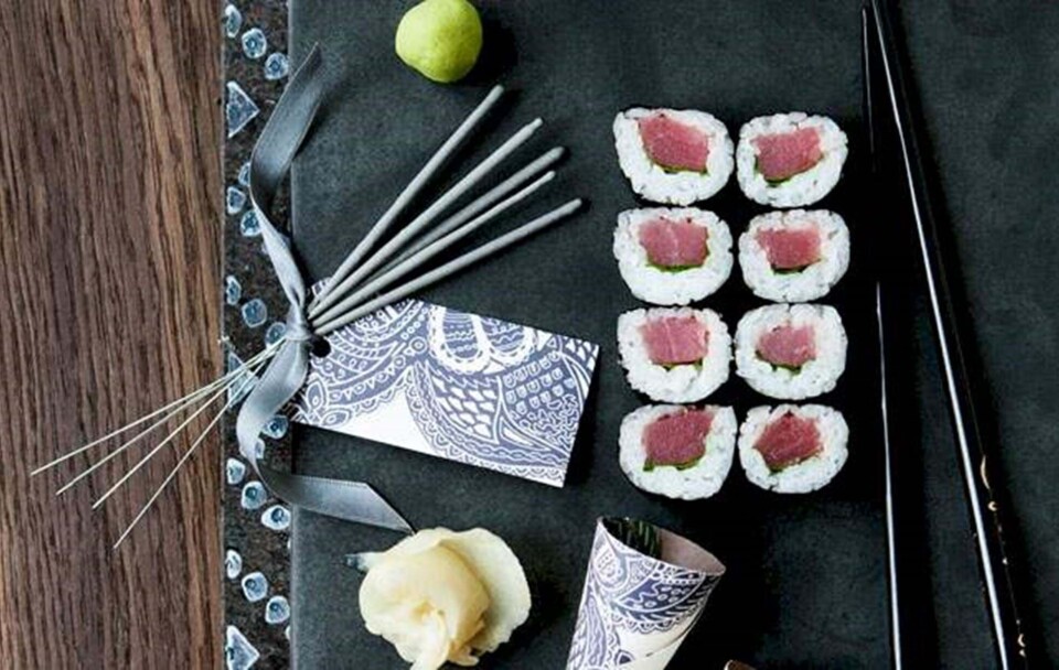 Sushi opskrift med tun og rucola