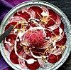 Rødbedecarpaccio med appelsin