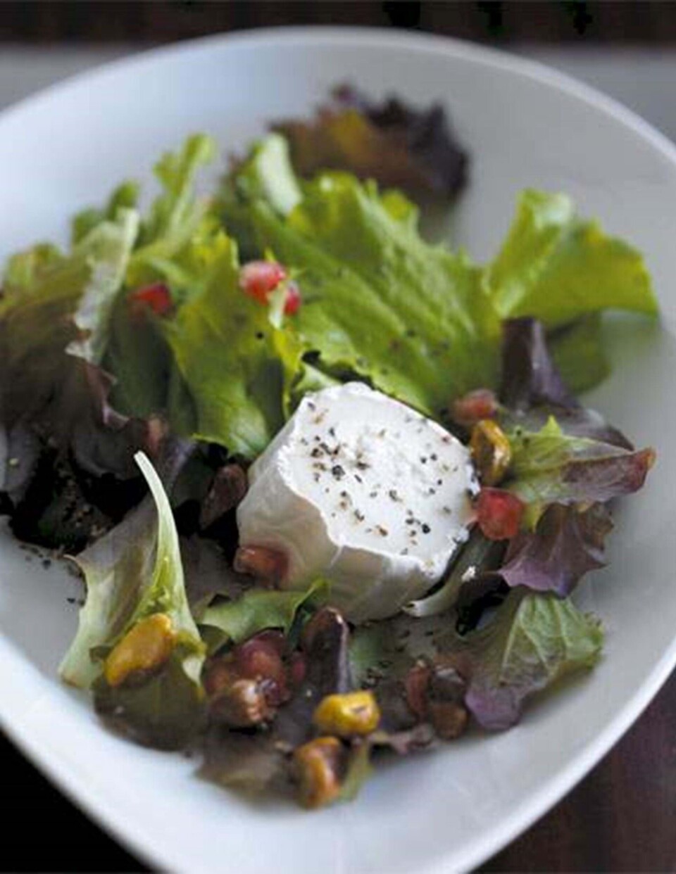 Salat med gedeost