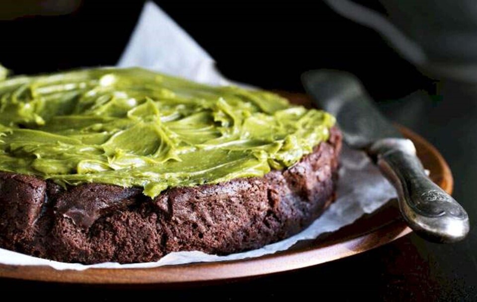 Matcha-chokoladekage