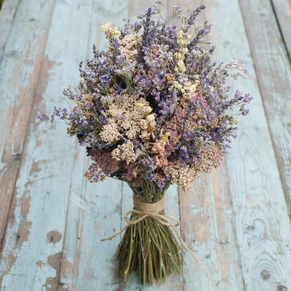 Evighedsbuket af tørrede blomster