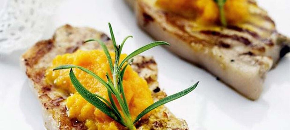 Koteletter med gulerodspuré med rosmarin