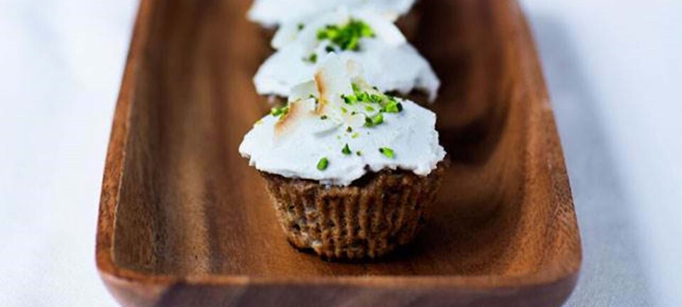 Æblecupcakes med kokos frosting