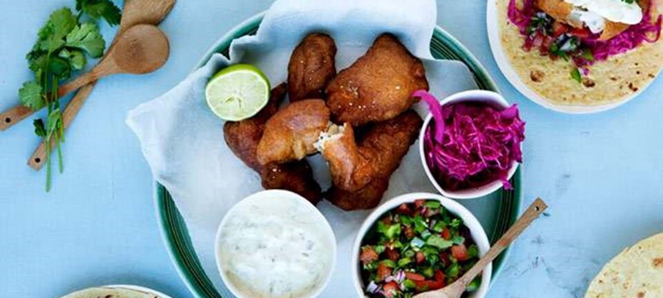 Tacos med frisk salsa og tartaresauce