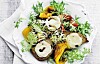Salat af grillede peberfrugter med gedeost