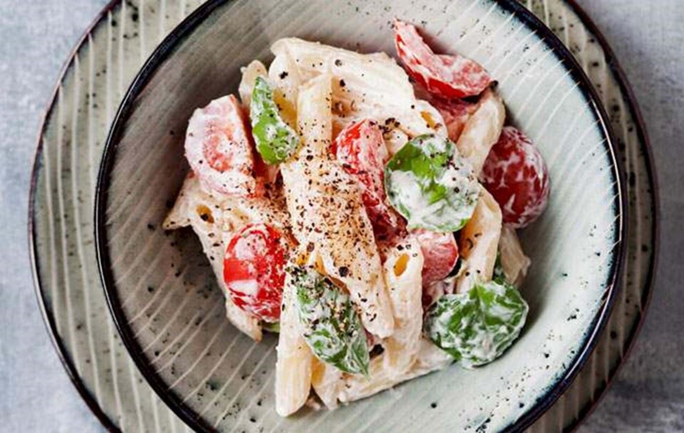 Opskrift på pasta med gedeost og cherrytomater