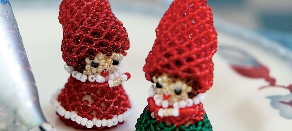 Perlesyning: Sød nissepige og nissedreng