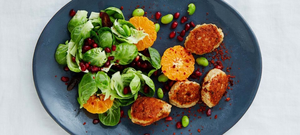 Kyllingefrikadeller med bacon og timian