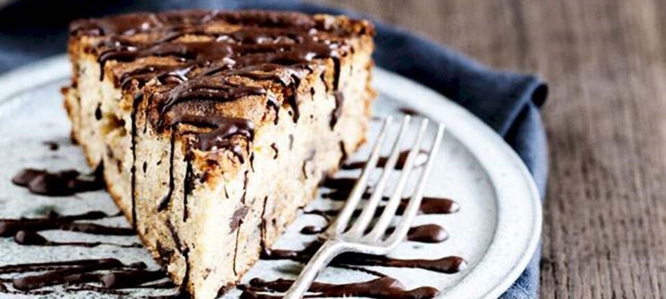 Banankage med chokolade og appelsin