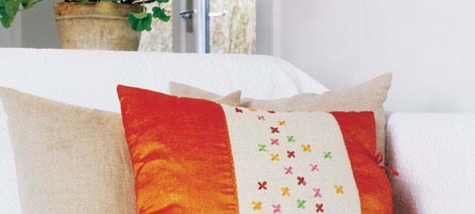 Brodér selv: Enkelt og elegant pude