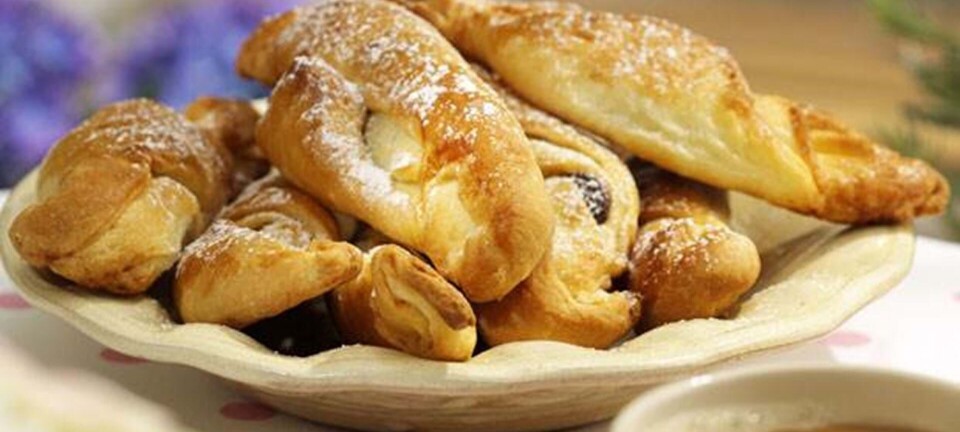 Chokoladecroissanter med nutella