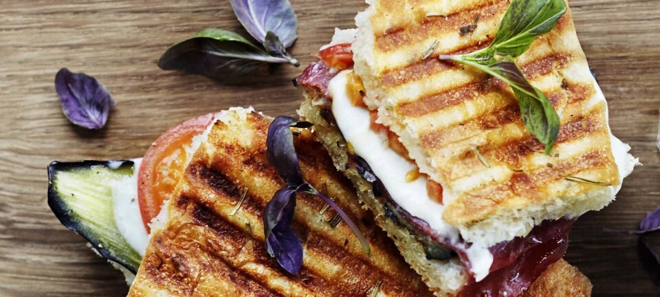 Skøn panini med aubergine og bresaola