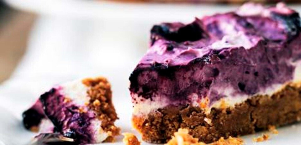 Cheesecake med blåbær