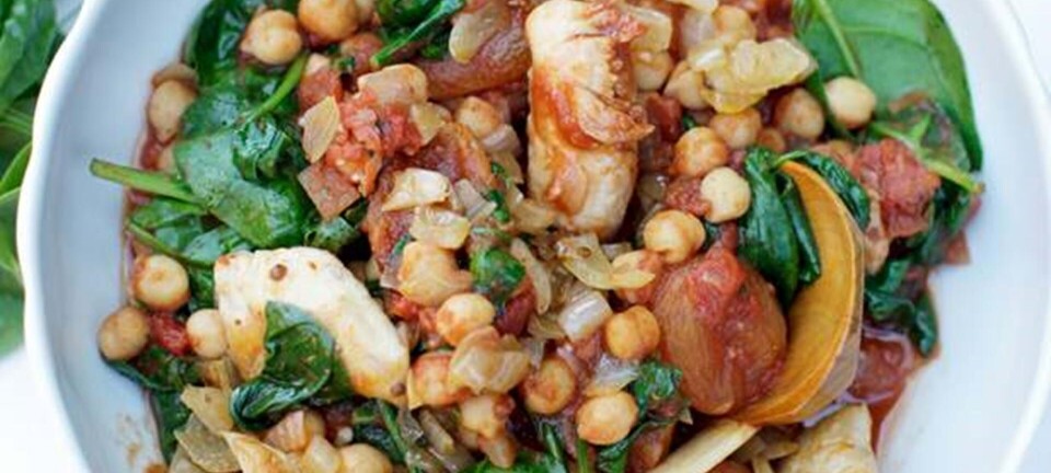 One pot cooking med kylling, kikærter og tomat