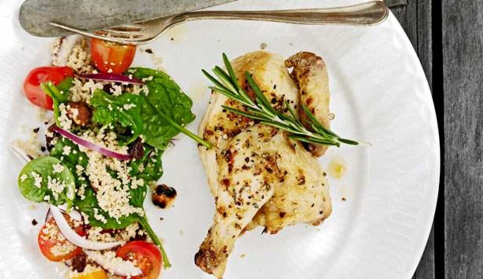 Opskrift på poussiner med spinat