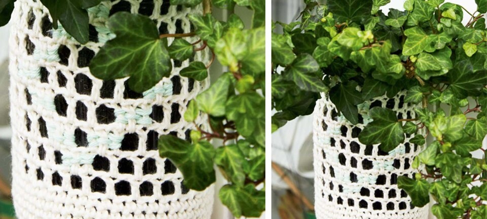 DIY: Hæklet ampel til planter og blomster